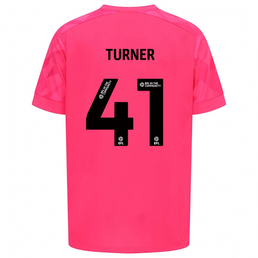 נשים מאט טרנר #41 ורוד רוז חולצת שוער 2025/26 חולצה קצרה