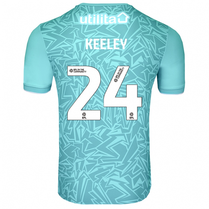 נשים ג'וש קילי #24 כחול בהיר חולצת שוער 2025/26 חולצה קצרה