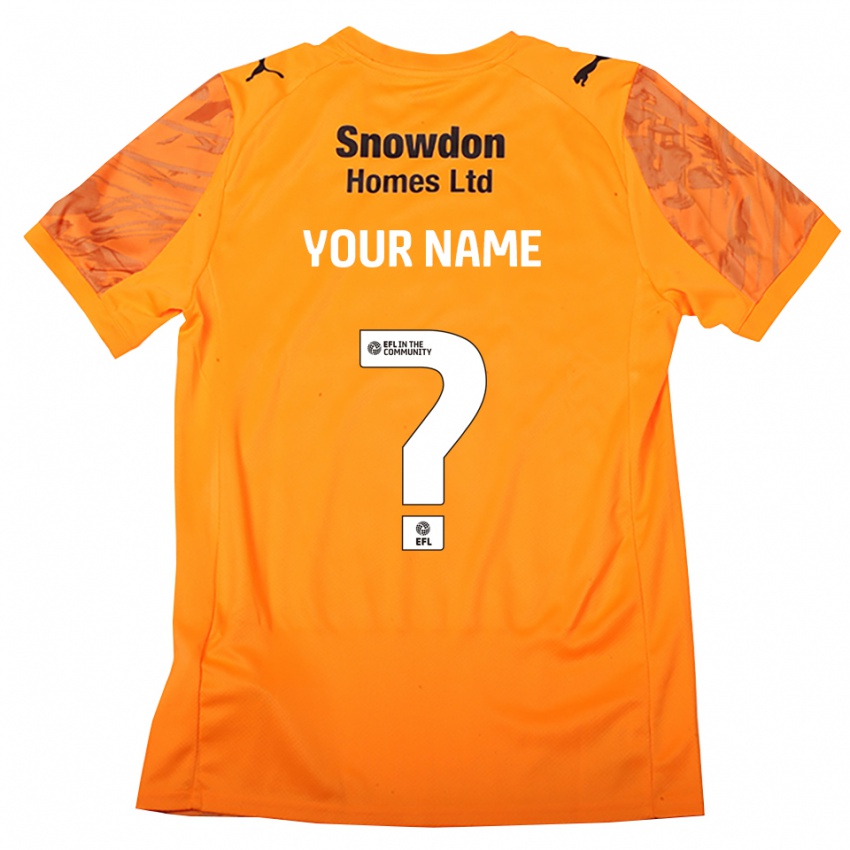 נשים נורת'המפטון טאון שחור כתום חולצת שוער 2025/26 חולצה קצרה