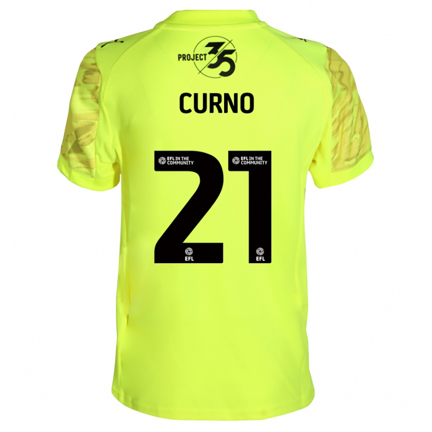 נשים מאדי קורנו #21 שחור ירוק פלורסנט חולצת שוער 2025/26 חולצה קצרה