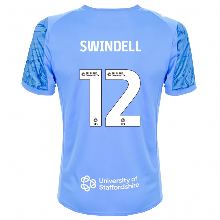 נשים Chloe Swindell #12 כחול מלכותי חולצת שוער 2025/26 חולצה קצרה