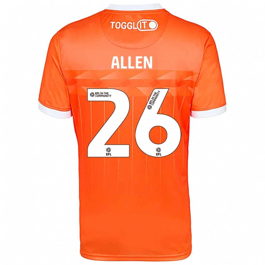 נשים Lauren Allen #26 לבן כתום חולצת שוער 2025/26 חולצה קצרה