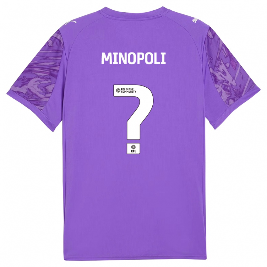 נשים Giovanni Minopoli #0 אדום סגול חולצת שוער 2025/26 חולצה קצרה