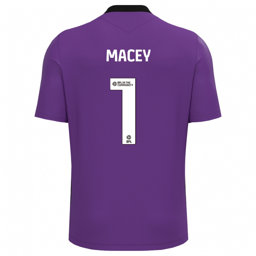 נשים מאט מייסי #1 לבן סגול חולצת שוער 2025/26 חולצה קצרה