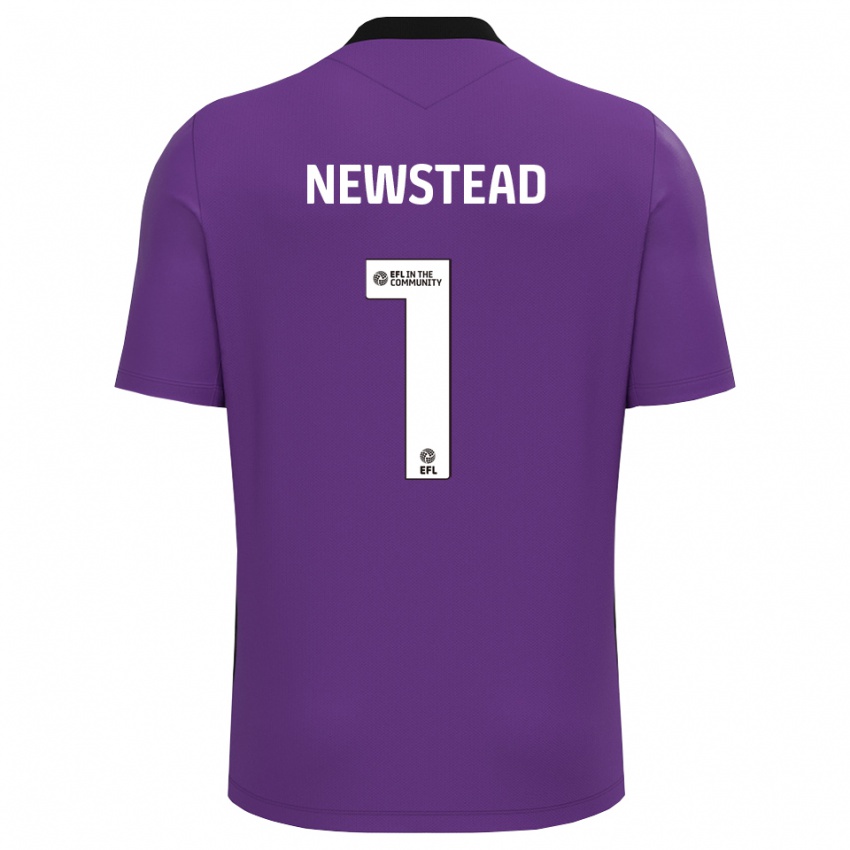 נשים Jamie-Louise Newstead #1 לבן סגול חולצת שוער 2025/26 חולצה קצרה