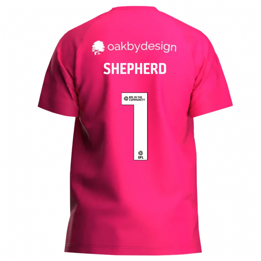 נשים Frankie Shepherd #1 מג'נטה חולצת שוער 2025/26 חולצה קצרה