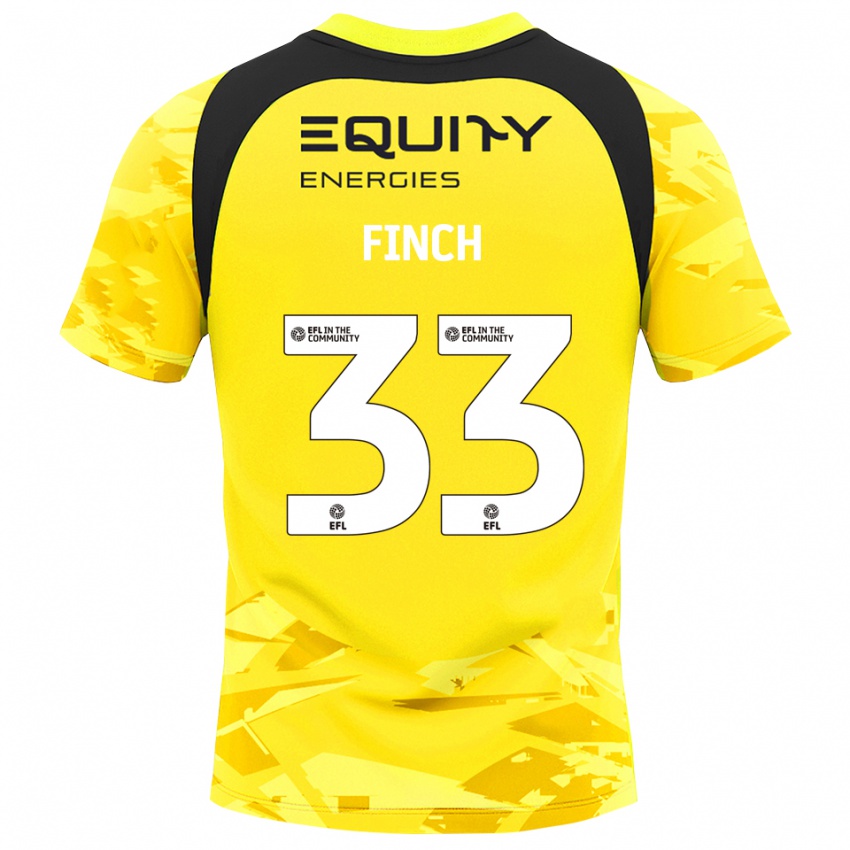 נשים Tom Finch #33 אפור צהוב בהיר חולצת שוער 2025/26 חולצה קצרה