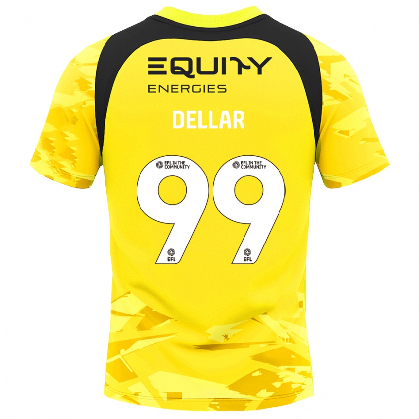 נשים Megan Dellar #99 אפור צהוב בהיר חולצת שוער 2025/26 חולצה קצרה
