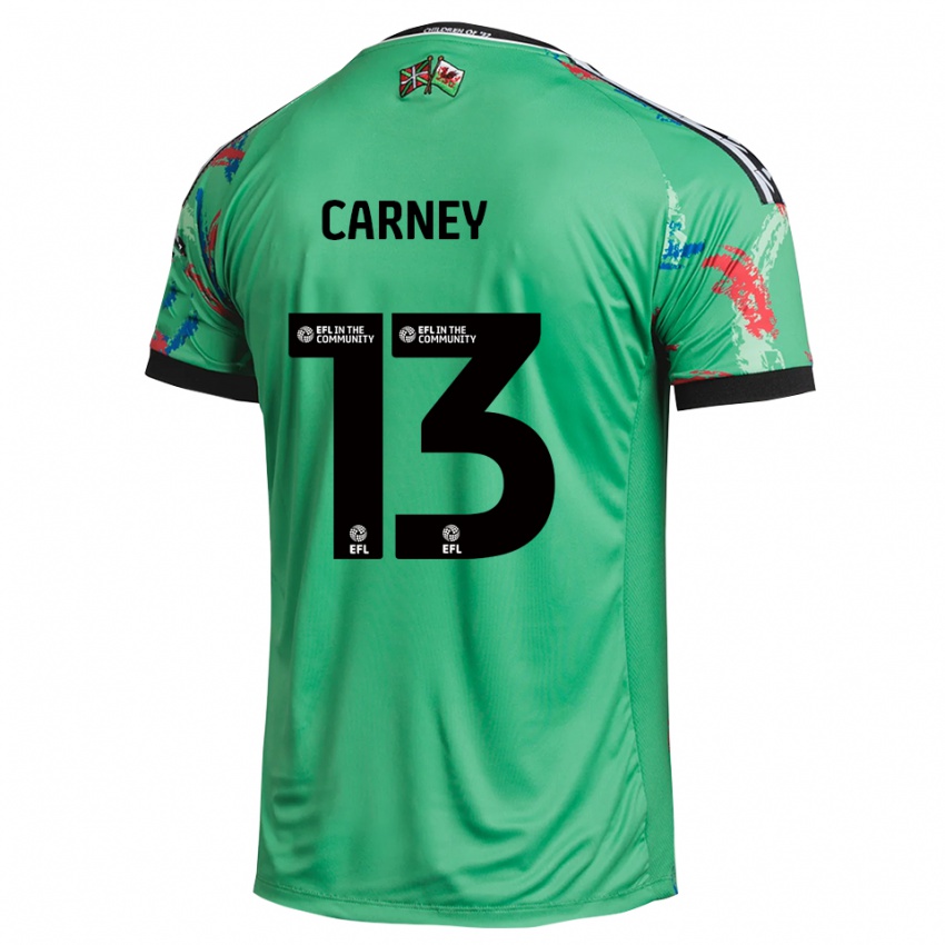 נשים ג'ייקוב קרני #13 אדום ירוק חולצת שוער 2025/26 חולצה קצרה