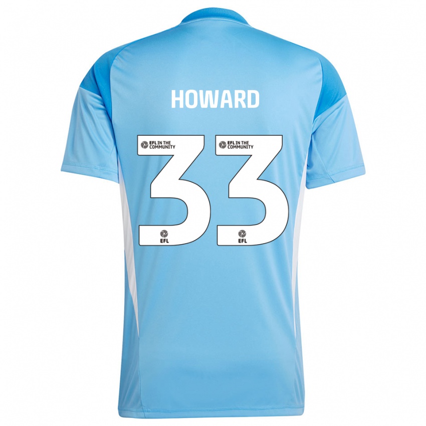 נשים מארק הווארד #33 כחול שמיים חולצת שוער 2025/26 חולצה קצרה