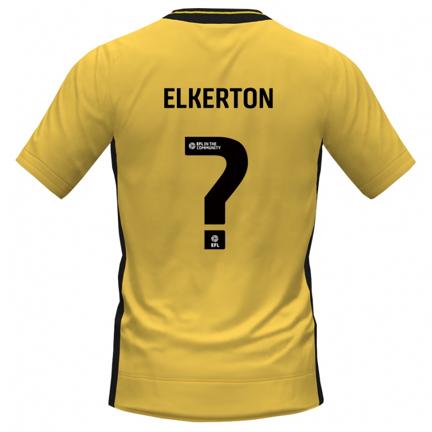 נשים Ava Elkerton #0 שחור צהוב חולצת שוער 2025/26 חולצה קצרה