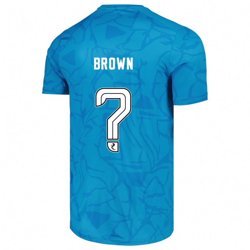 נשים Fraser Brown #0 לבן כחול חולצת שוער 2025/26 חולצה קצרה