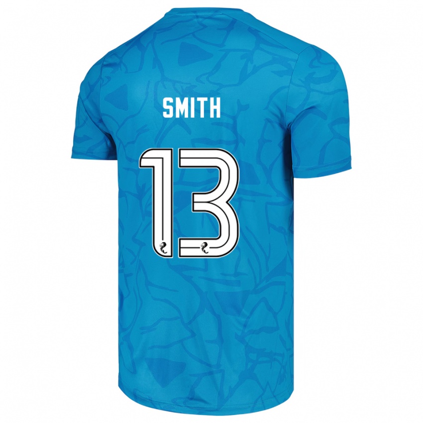 נשים Jordan Smith #13 לבן כחול חולצת שוער 2025/26 חולצה קצרה