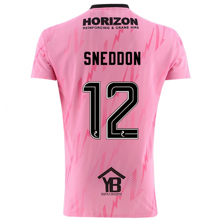 נשים ג'יימי סנדון #12 שחור ורוד חולצת שוער 2025/26 חולצה קצרה