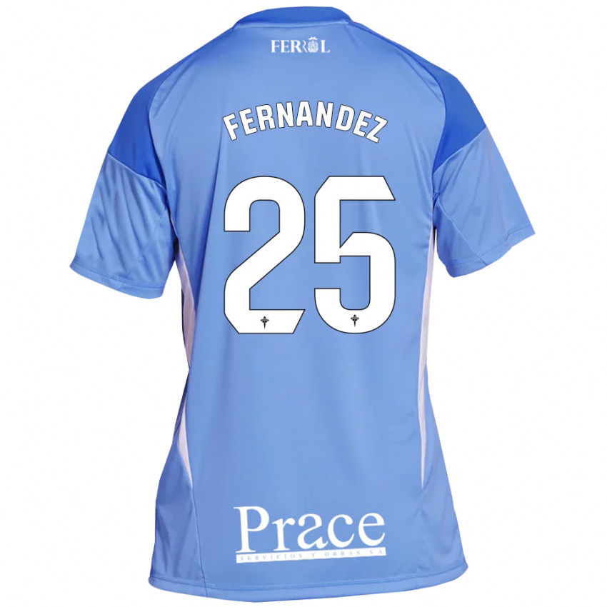 נשים סזאר פרננדס #25 כחול בהיר לבן חולצת שוער 2025/26 חולצה קצרה