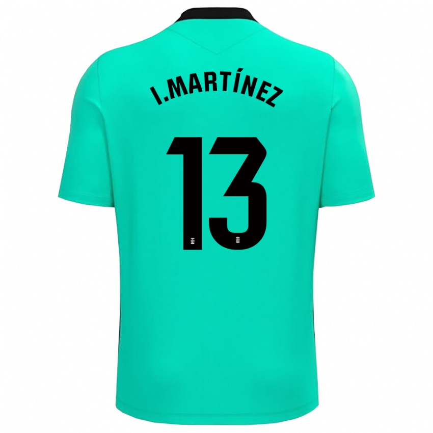 נשים Iván Martínez #13 ירוק שחור חולצת שוער 2025/26 חולצה קצרה