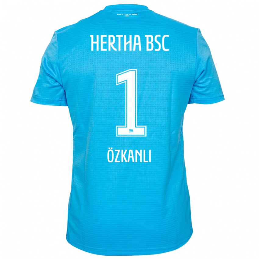 נשים Burak Özkanli #1 כחול בהיר לבן חולצת שוער 2025/26 חולצה קצרה