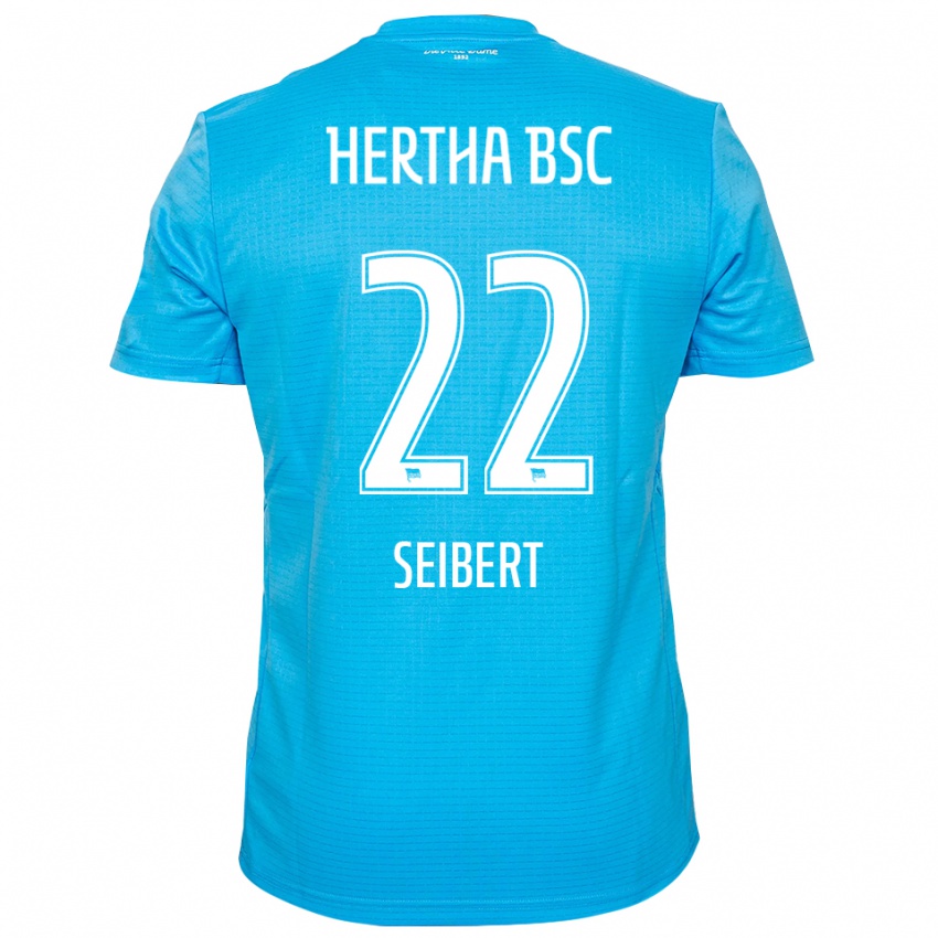 נשים Christian Seibert #22 כחול בהיר לבן חולצת שוער 2025/26 חולצה קצרה