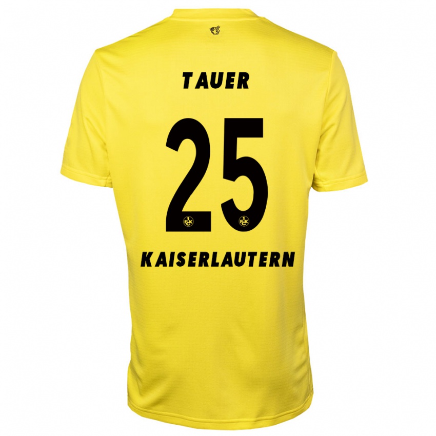 נשים לוקה לאון טאואר #25 צהוב שחור חולצת שוער 2025/26 חולצה קצרה