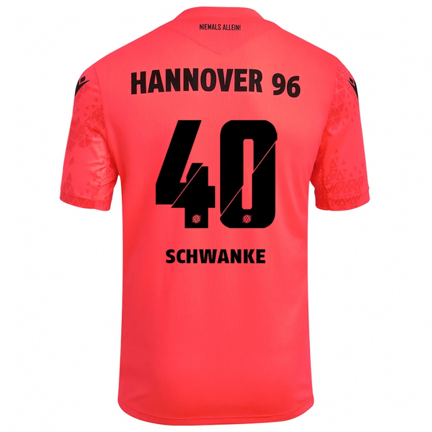 נשים יונס וורנר שוואנקה #40 אדום שחור חולצת שוער 2025/26 חולצה קצרה