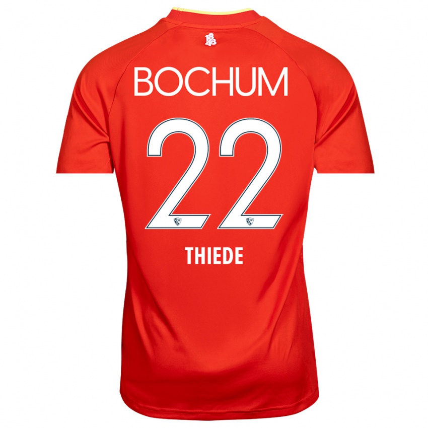 נשים ניקלס תיידה #22 אדום לבן חולצת שוער 2025/26 חולצה קצרה