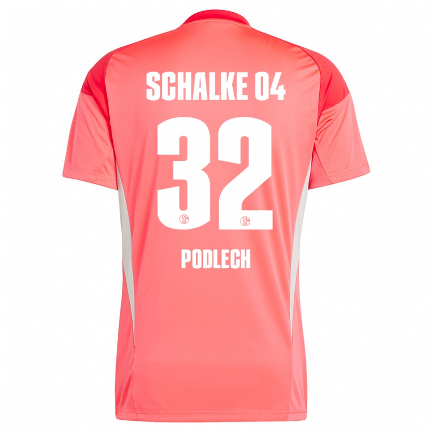 נשים לוקה פודלך #32 אדום אלמוג חולצת שוער 2025/26 חולצה קצרה