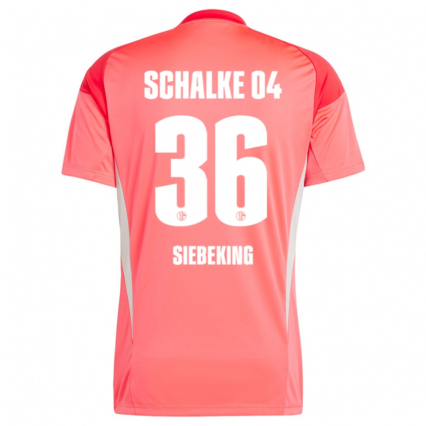 נשים יוהנס סימון סיבקינג #36 אדום אלמוג חולצת שוער 2025/26 חולצה קצרה