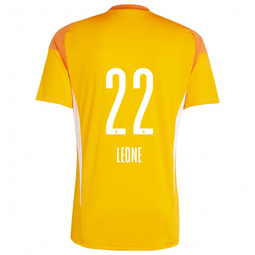 נשים Vincent Leone #22 צהוב כתום חולצת שוער 2025/26 חולצה קצרה