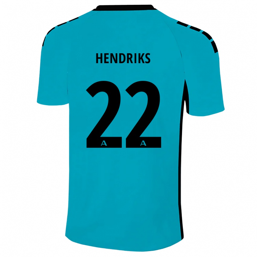 נשים Tom Hendriks #22 ציאן חולצת שוער 2025/26 חולצה קצרה