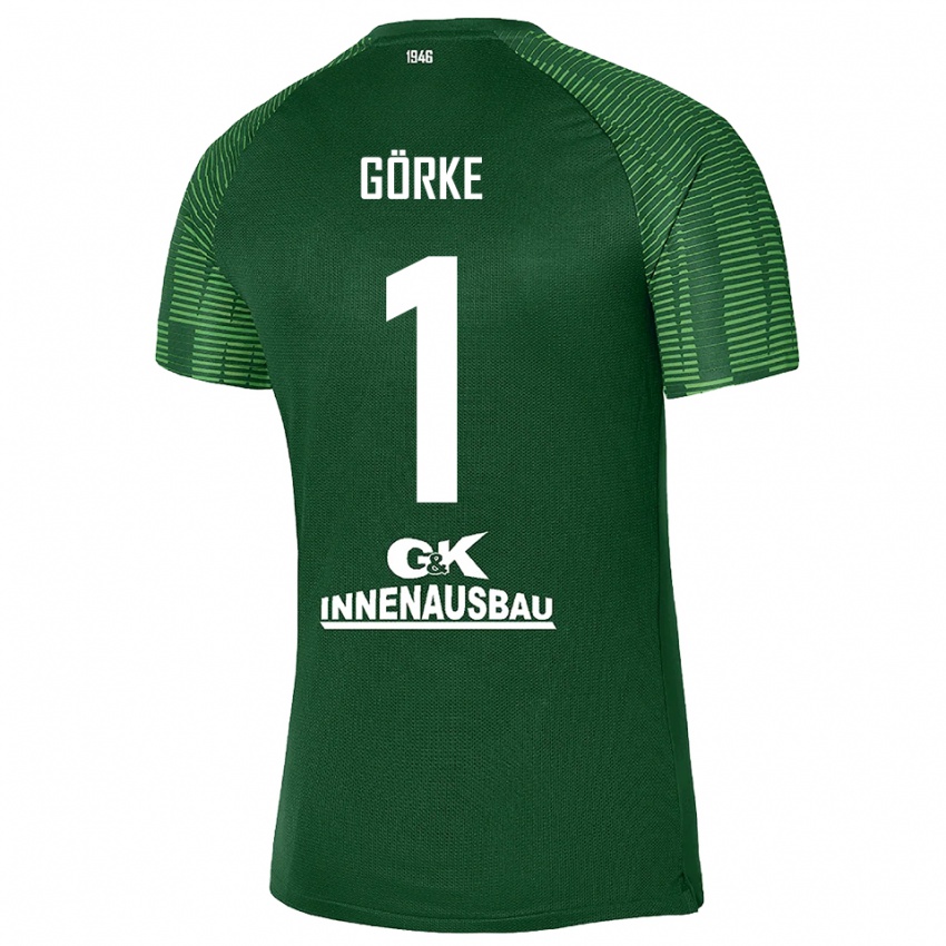 נשים Arthur Görke #1 ירוק כהה שחור חולצת שוער 2025/26 חולצה קצרה