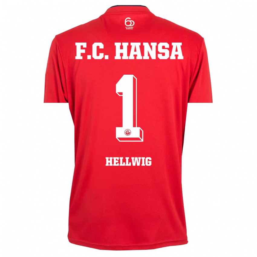 נשים מרלה הלוויג #1 אדום לבן חולצת שוער 2025/26 חולצה קצרה