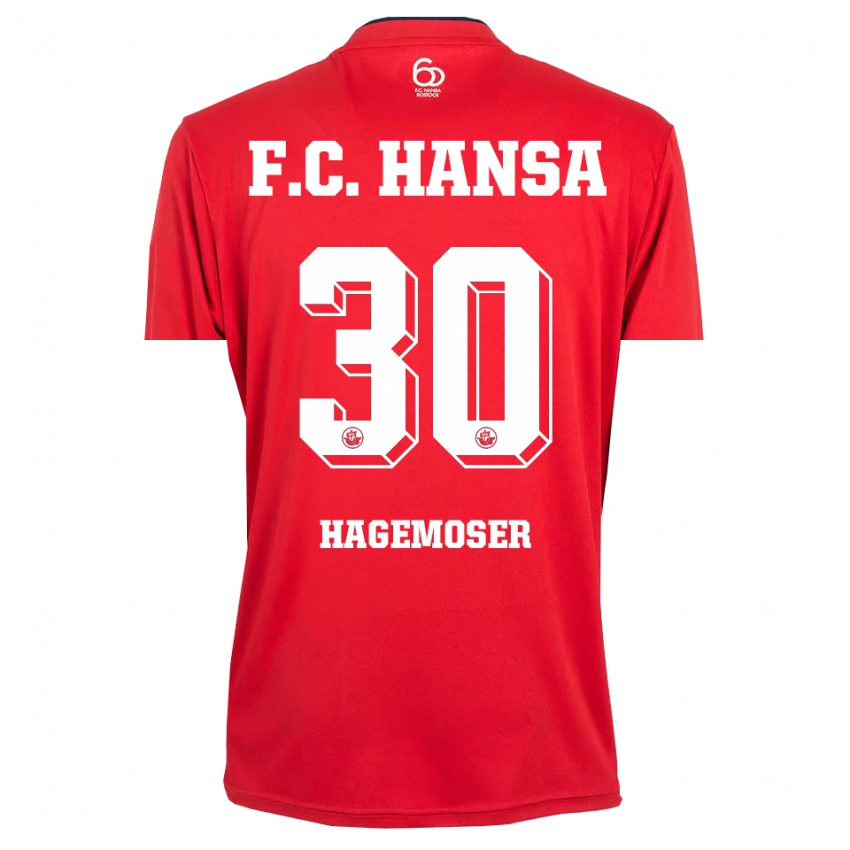 נשים מקס הגמוזר #30 אדום לבן חולצת שוער 2025/26 חולצה קצרה