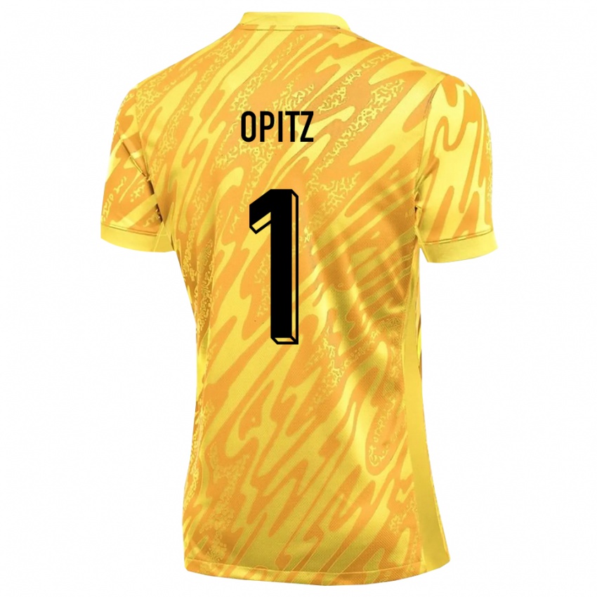 נשים Tom Opitz #1 צהוב כתום חולצת שוער 2025/26 חולצה קצרה