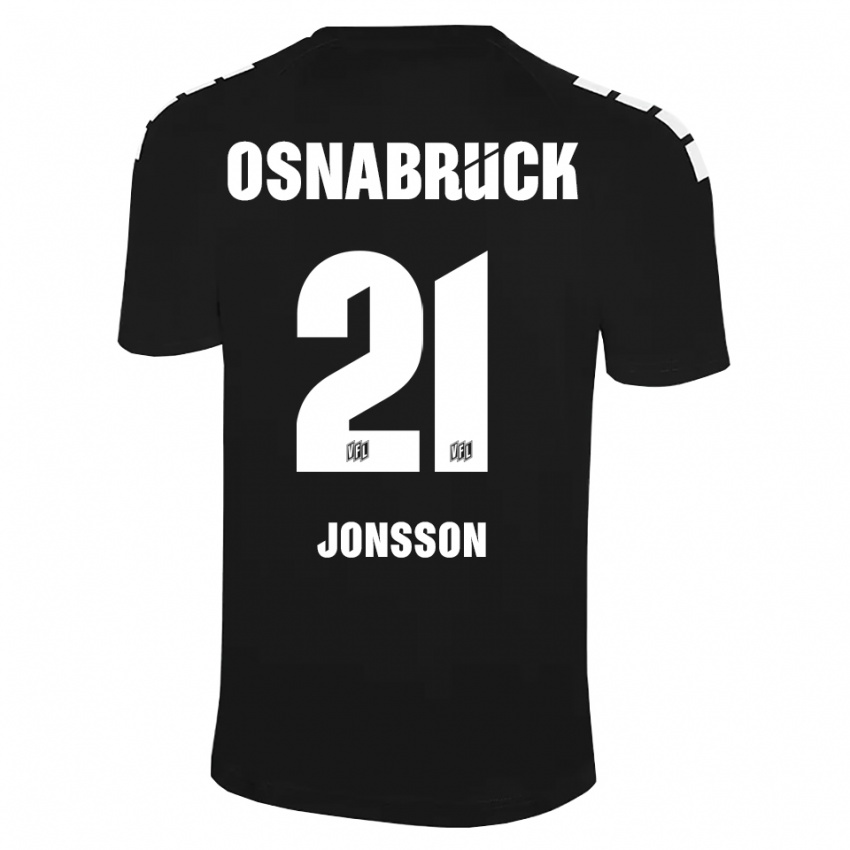 נשים לוקאס יונסון #21 שחור לבן חולצת שוער 2025/26 חולצה קצרה