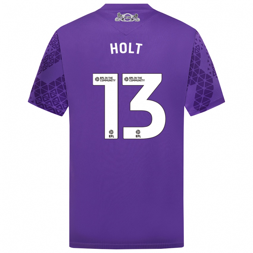 נשים Harry Holt #13 סגול לבן חולצת שוער 2025/26 חולצה קצרה