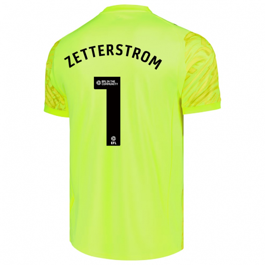 נשים יאקוב וידל צטרסטרום #1 ירוק ניאון חולצת שוער 2025/26 חולצה קצרה