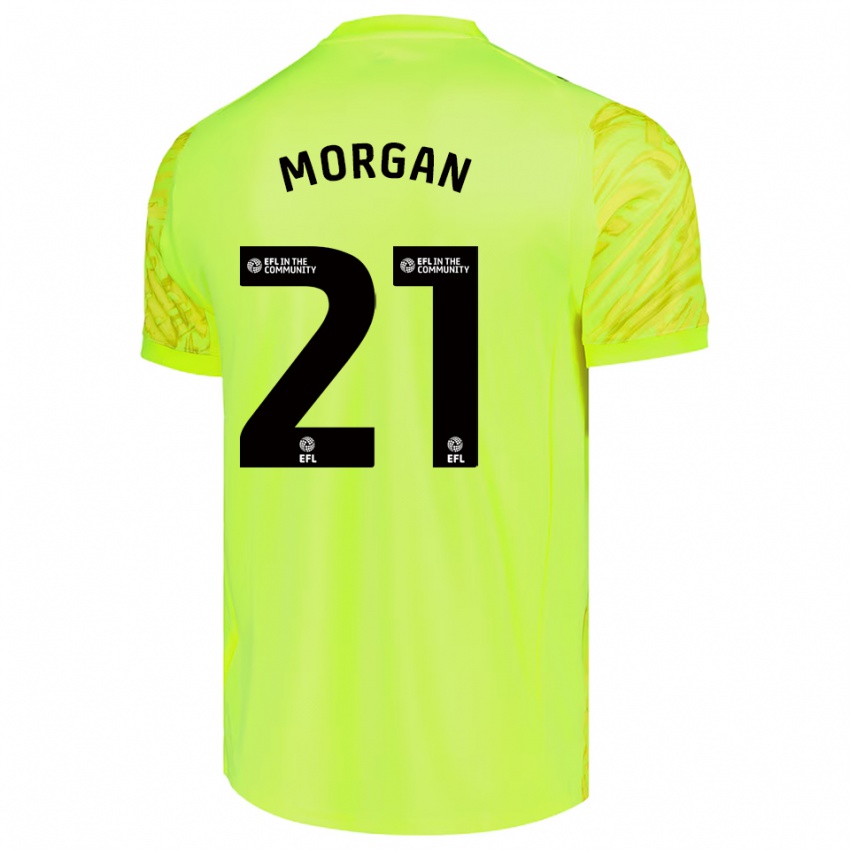 נשים Sarah Morgan #21 ירוק ניאון חולצת שוער 2025/26 חולצה קצרה