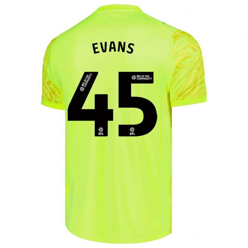 נשים Harry Evans #45 ירוק ניאון חולצת שוער 2025/26 חולצה קצרה