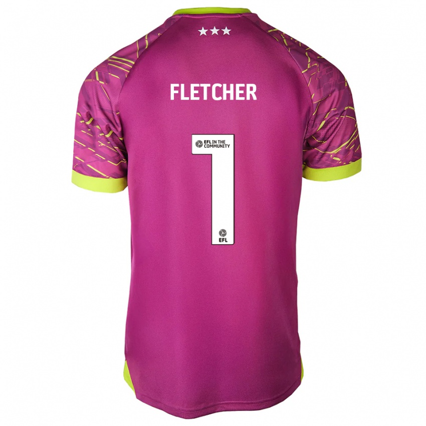 נשים William Fletcher #1 אדום עז חולצת שוער 2025/26 חולצה קצרה