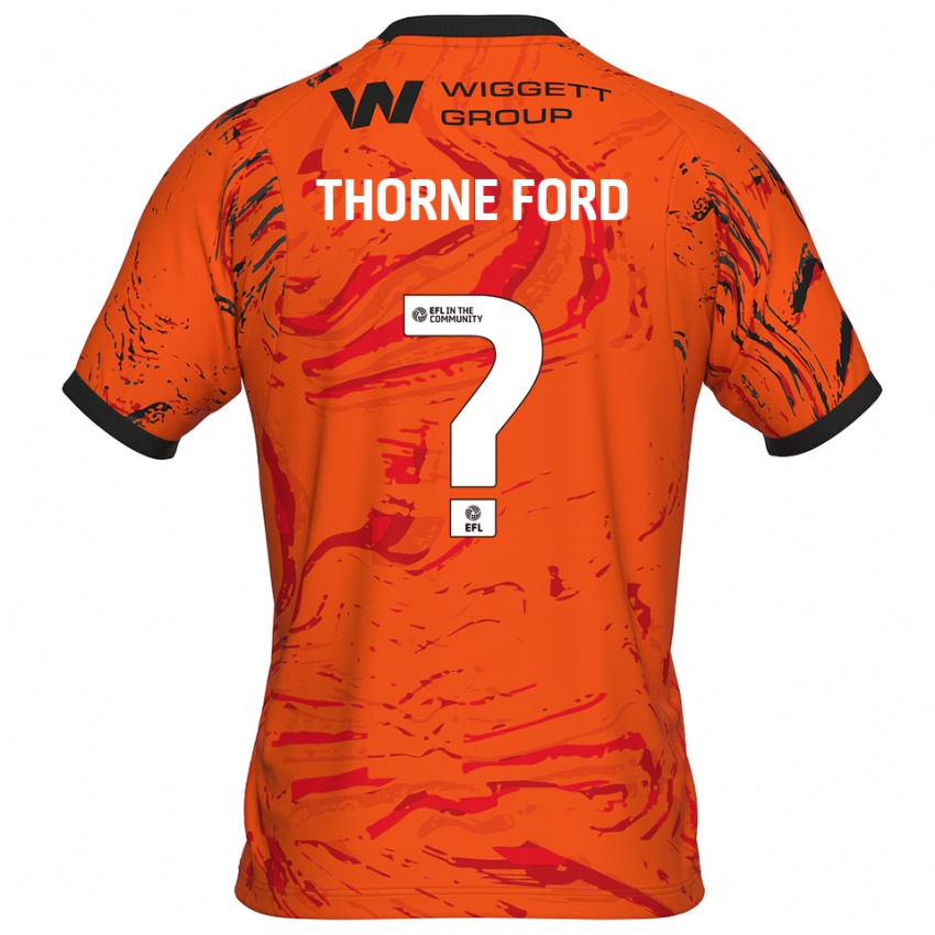 נשים Evie Thorne Ford #0 כתום שחור חולצת שוער 2025/26 חולצה קצרה