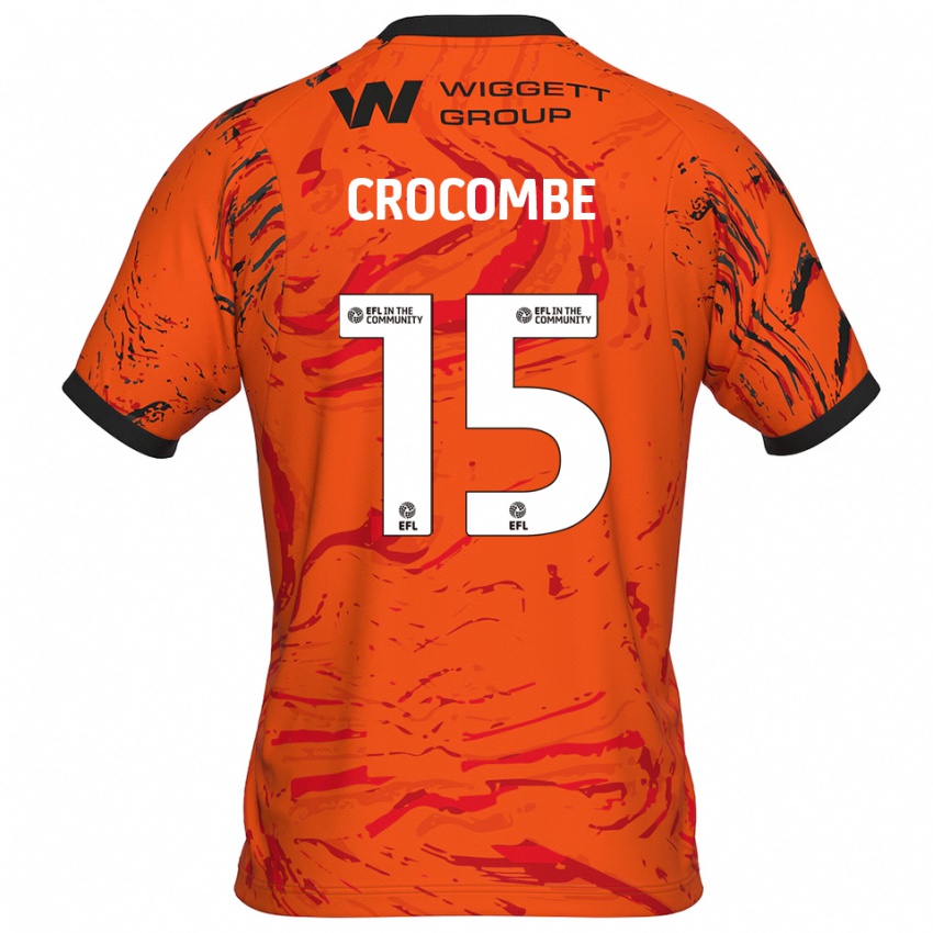 נשים מקס קרוקומב #15 כתום שחור חולצת שוער 2025/26 חולצה קצרה