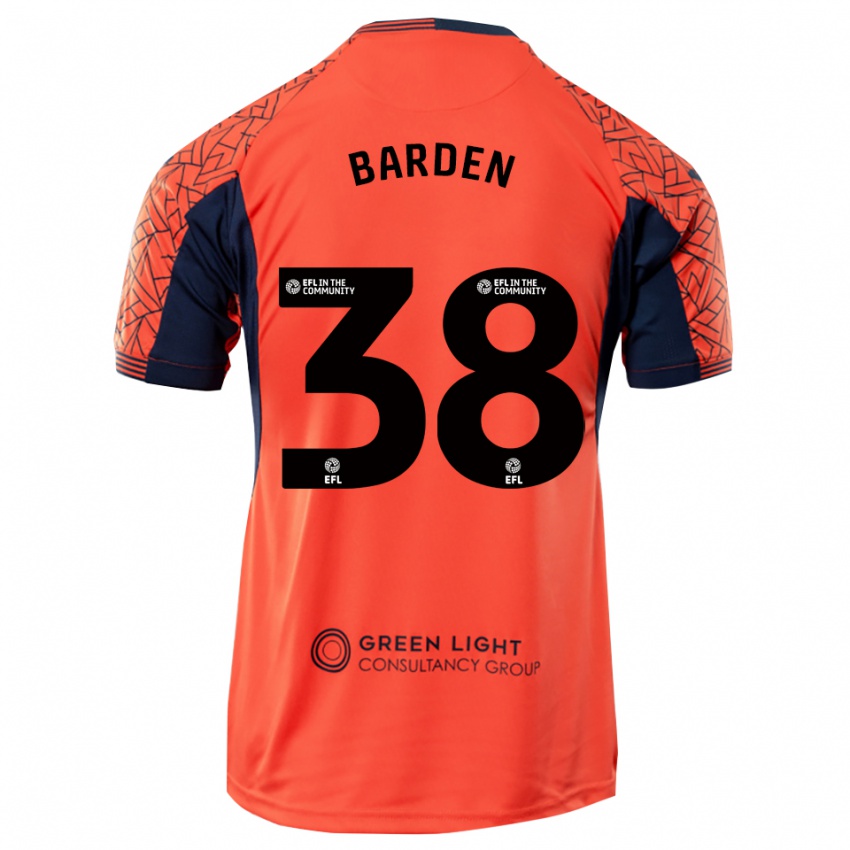 נשים דניאל בארדן #38 שחור כתום חולצת שוער 2025/26 חולצה קצרה