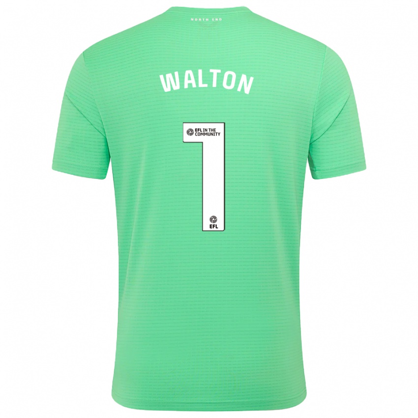 נשים Jack Walton #1 טורקיז פסטל חולצת שוער 2025/26 חולצה קצרה