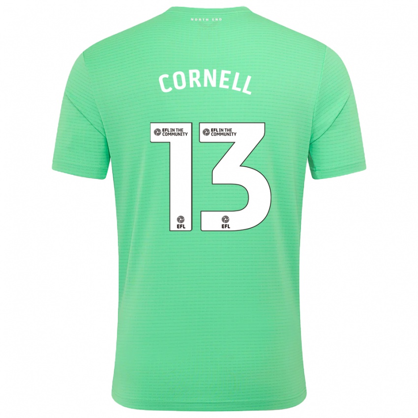 נשים דייוויד קורנל #13 טורקיז פסטל חולצת שוער 2025/26 חולצה קצרה