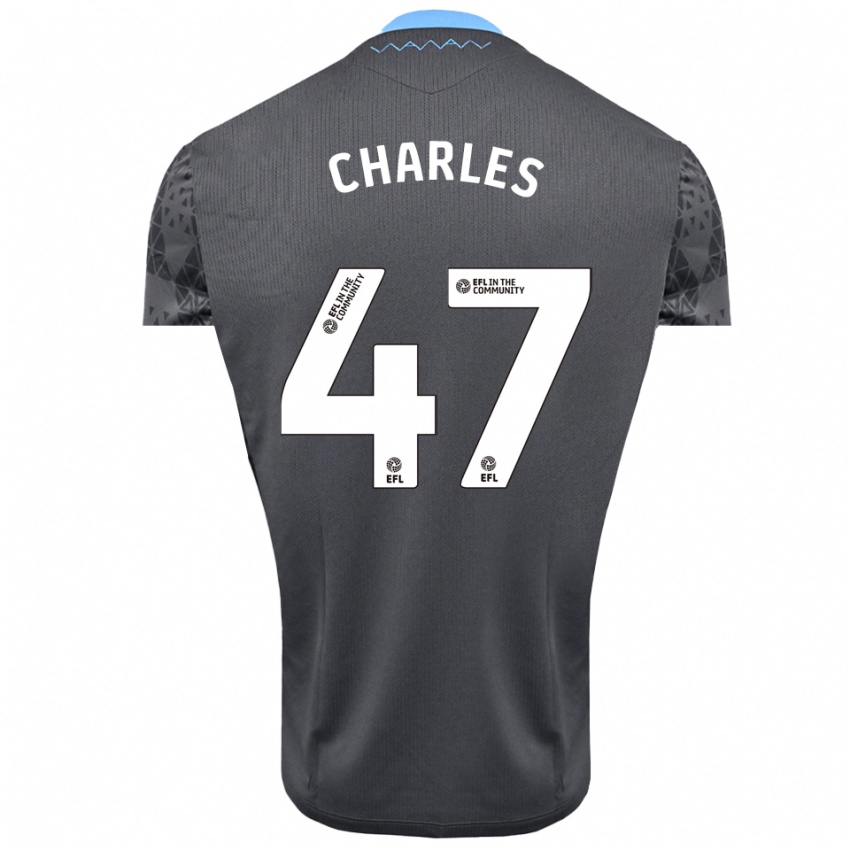 נשים פירס צ׳ארלס #47 אפור לבן חולצת שוער 2025/26 חולצה קצרה