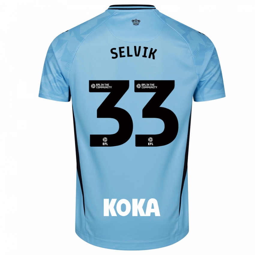 נשים אגיל סלוויק #33 כחול שמיים בהיר חולצת שוער 2025/26 חולצה קצרה