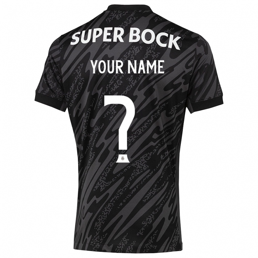 נשים ספורטינג ליסבון אפור שחור לבן חולצת שוער 2025/26 חולצה קצרה