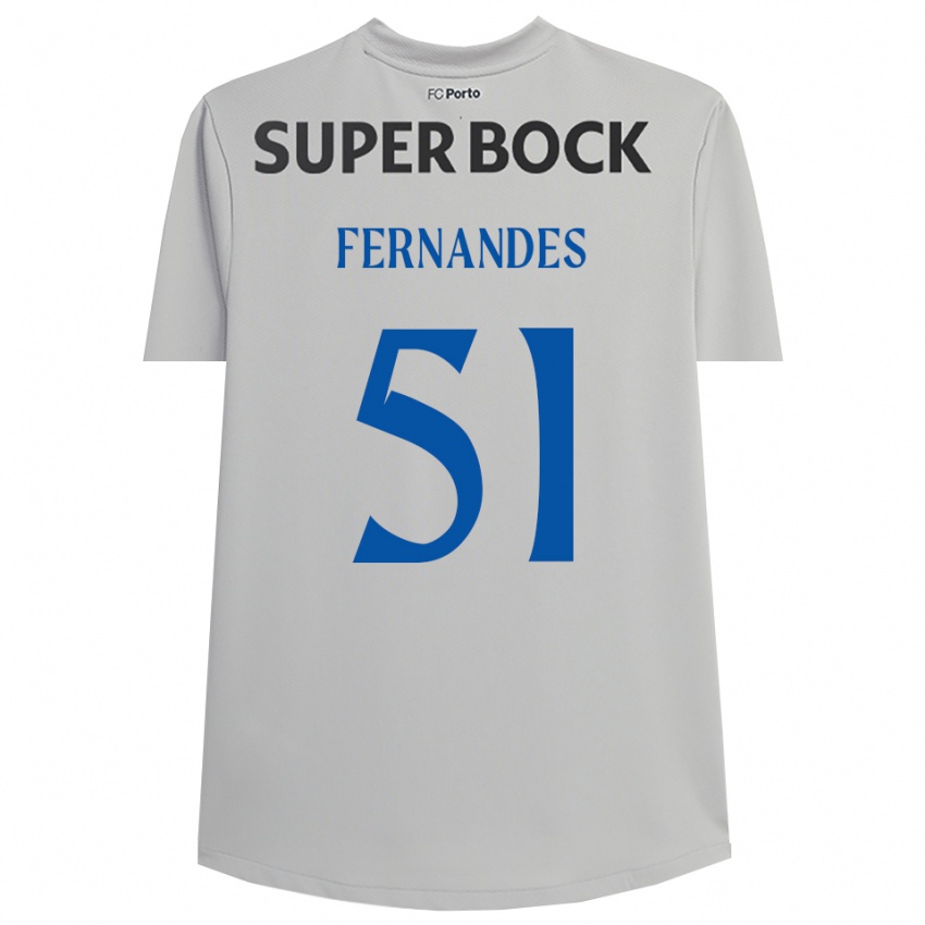 נשים דיוגו פרננדס #51 אפור בהיר שחור חולצת שוער 2025/26 חולצה קצרה