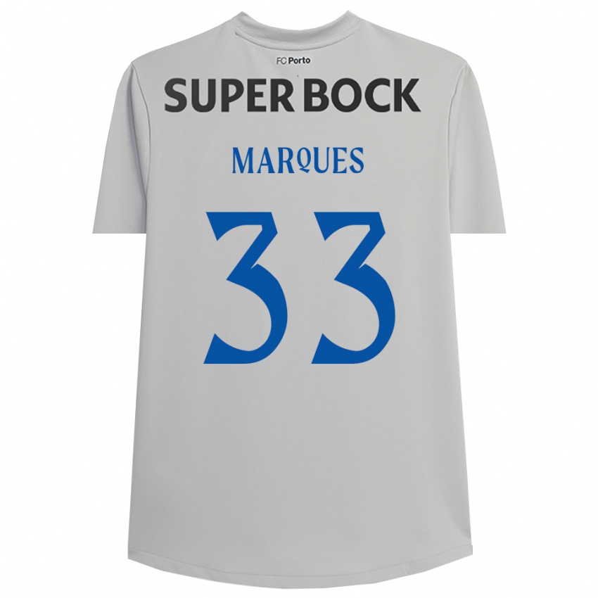 נשים Bárbara Marques #33 אפור בהיר שחור חולצת שוער 2025/26 חולצה קצרה