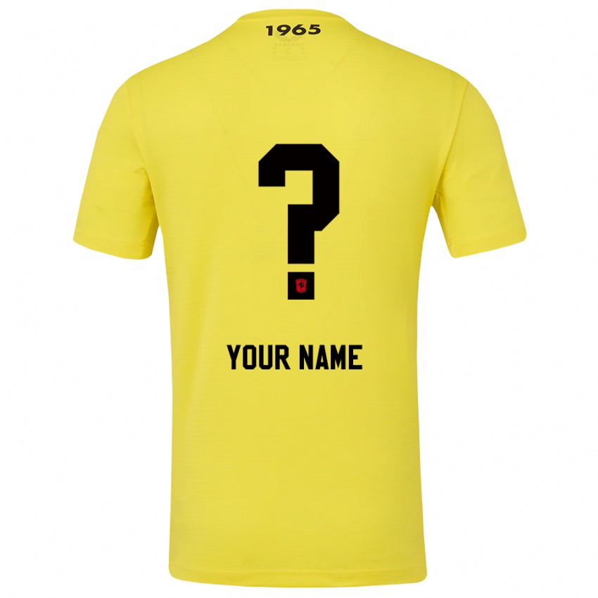 נשים טוונטה צהוב שחור חולצת שוער 2025/26 חולצה קצרה